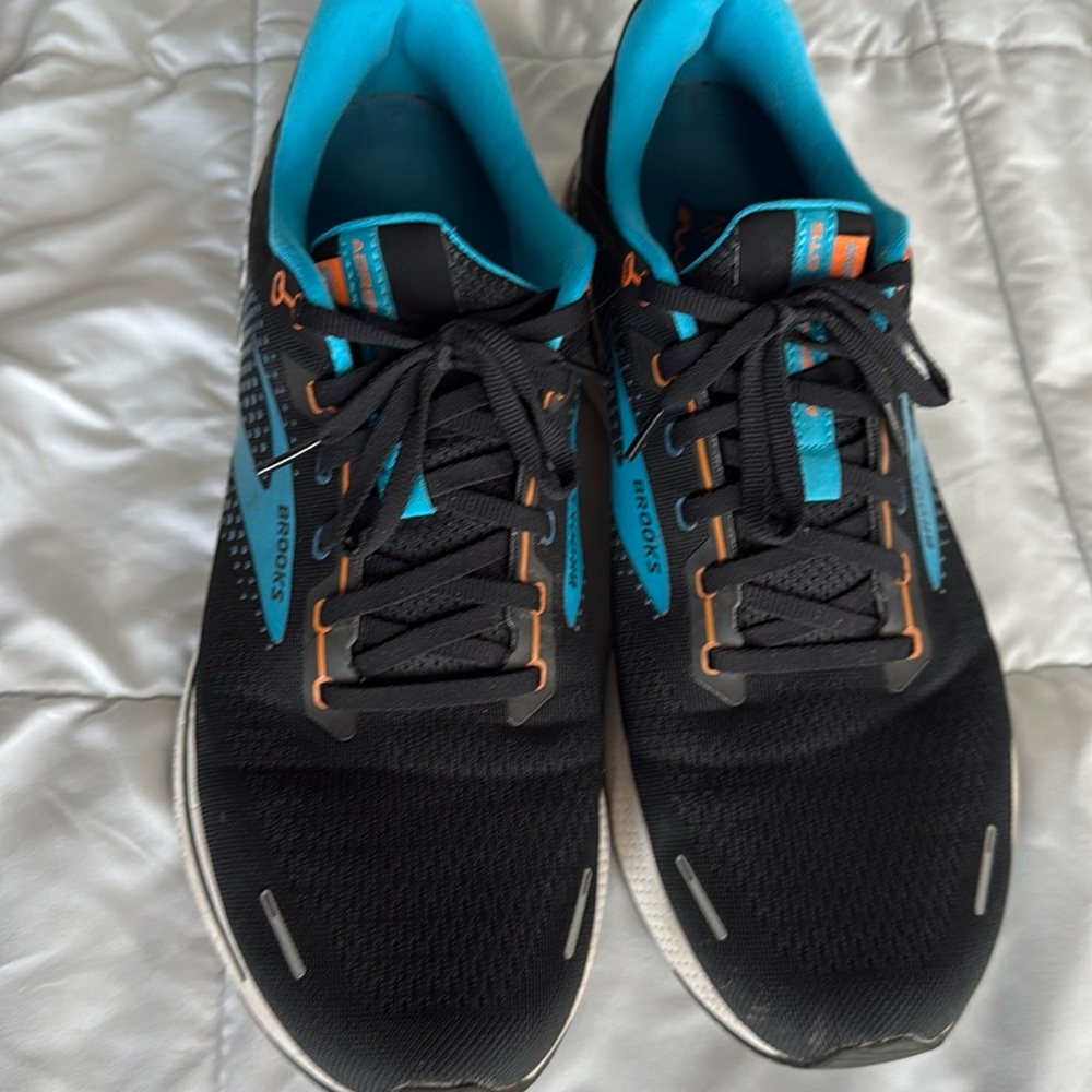 Brooks Adrenaline GTS 22 Mens Size 13 D Shoes Sneakers Black Blue 1103661D034